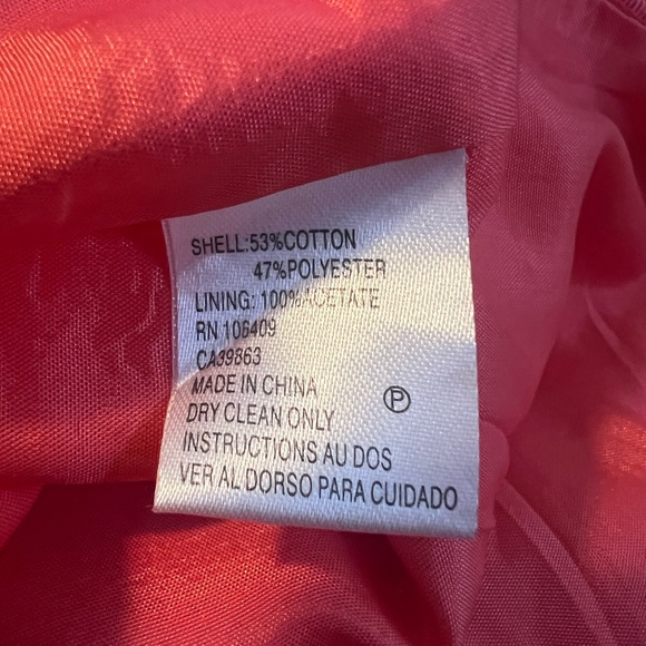 Tahari ASL Arthur S Levine Coral Geometric Textured Dress Size 2 A-Line Sheath - Picture 5 of 5